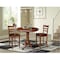 International Concepts 36 in. Round Pedestal Counter Height Table with 2 Emily Counter Height Stools - 3 Piece Set K581-36RT-S6172-2 - alternate 1